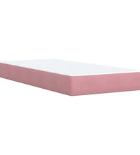 Boxspringbett mit Matratze Rosa 90x190 cm Samt