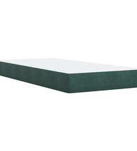 Boxspringbett mit Matratze Dunkelgrün 100x200 cm Samt