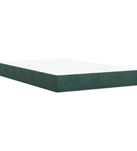 Boxspringbett mit Matratze Dunkelgrün 120x190 cm Samt