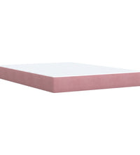 Boxspringbett mit Matratze Rosa 140x200 cm Samt