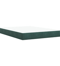 Boxspringbett mit Matratze Dunkelgrün 140x200 cm Samt