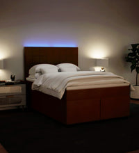 Boxspringbett mit Matratze Rosa 140x200 cm Samt