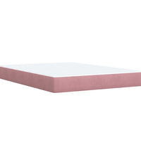 Boxspringbett mit Matratze Rosa 140x200 cm Samt