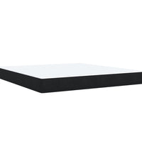 Boxspringbett mit Matratze Schwarz 180x200 cm Samt