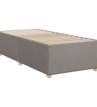 Boxspringbett mit Matratze Taupe 90x200 cm Stoff