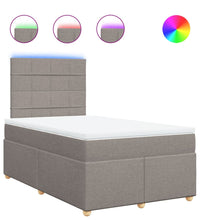 Boxspringbett mit Matratze Taupe 120x190 cm Stoff