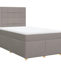 Boxspringbett mit Matratze Taupe 120x190 cm Stoff