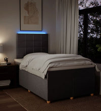 Boxspringbett mit Matratze Taupe 120x190 cm Stoff