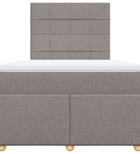 Boxspringbett mit Matratze Taupe 120x190 cm Stoff