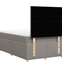 Boxspringbett mit Matratze Taupe 120x190 cm Stoff