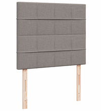 Boxspringbett mit Matratze Taupe 120x190 cm Stoff