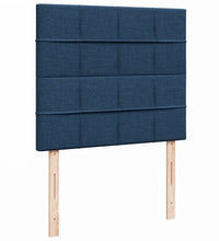 Boxspringbett mit Matratze Blau 120x190 cm Stoff