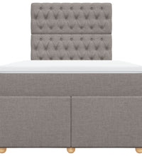 Boxspringbett mit Matratze Taupe 120x190 cm Stoff