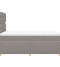 Boxspringbett mit Matratze Taupe 120x190 cm Stoff