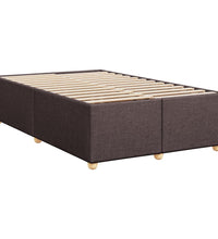 Boxspringbett mit Matratze Dunkelbraun 120x200 cm Stoff