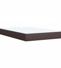 Boxspringbett mit Matratze Dunkelbraun 120x200 cm Stoff