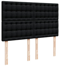 Boxspringbett mit Matratze Schwarz 140x200 cm Stoff