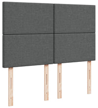 Boxspringbett mit Matratze Dunkelgrau 160x200 cm Stoff