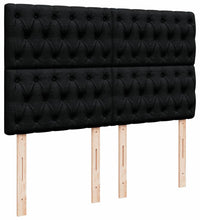 Boxspringbett mit Matratze Schwarz 160x200 cm Stoff