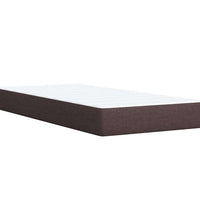 Boxspringbett mit Matratze Dunkelbraun 80x200 cm Stoff