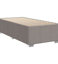 Boxspringbett mit Matratze Taupe 80x200 cm Stoff