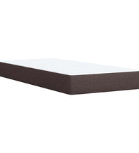 Boxspringbett mit Matratze Dunkelbraun 90x200 cm Stoff