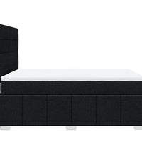 Boxspringbett mit Matratze Schwarz 140x200 cm Stoff