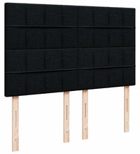 Boxspringbett mit Matratze Schwarz 140x200 cm Stoff