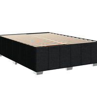 Boxspringbett mit Matratze Schwarz 140x200 cm Stoff