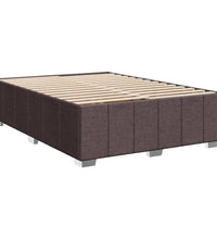 Boxspringbett mit Matratze Dunkelbraun 140x200 cm Stoff