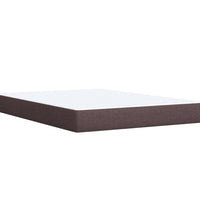 Boxspringbett mit Matratze Dunkelbraun 140x200 cm Stoff