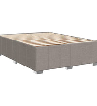 Boxspringbett mit Matratze Taupe 140x200 cm Stoff