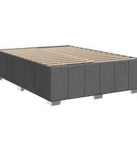 Boxspringbett mit Matratze Dunkelgrau 160x200 cm Stoff