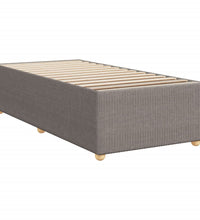 Boxspringbett mit Matratze Taupe 80x200 cm Stoff