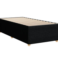 Boxspringbett mit Matratze Schwarz 100x200 cm Stoff