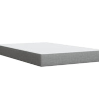 Boxspringbett mit Matratze Hellgrau 120x190 cm Stoff