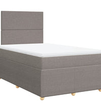 Boxspringbett mit Matratze Taupe 120x190 cm Stoff