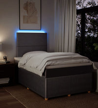 Boxspringbett mit Matratze Taupe 120x190 cm Stoff