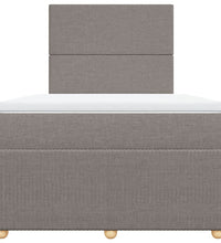 Boxspringbett mit Matratze Taupe 120x190 cm Stoff