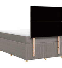 Boxspringbett mit Matratze Taupe 120x190 cm Stoff