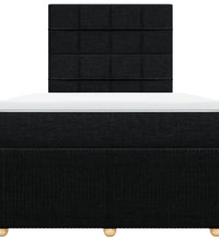 Boxspringbett mit Matratze Schwarz 120x190 cm Stoff