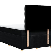 Boxspringbett mit Matratze Schwarz 120x190 cm Stoff