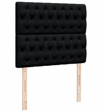 Boxspringbett mit Matratze Schwarz 120x190 cm Stoff