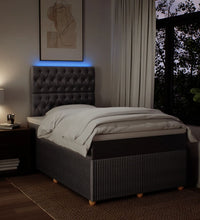 Boxspringbett mit Matratze Taupe 120x190 cm Stoff