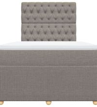 Boxspringbett mit Matratze Taupe 120x190 cm Stoff
