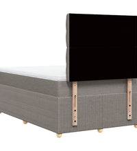 Boxspringbett mit Matratze Taupe 120x190 cm Stoff