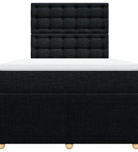 Boxspringbett mit Matratze Schwarz 120x190 cm Stoff