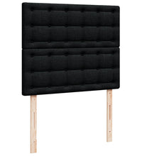Boxspringbett mit Matratze Schwarz 120x190 cm Stoff