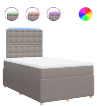 Boxspringbett mit Matratze Taupe 120x190 cm Stoff
