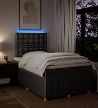 Boxspringbett mit Matratze Taupe 120x190 cm Stoff